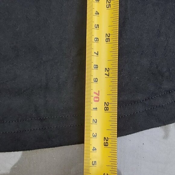 Women's Black Polyester Blend Long-Sleeved Shirt W/Puffy Ruched Shoulders, 2XL - Picture 5 of 7